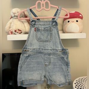 Baby Toddler Levi Shortall Denim Overalls